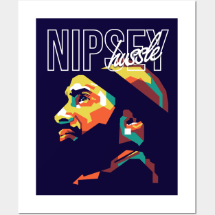 Tribute Nipsey Hussle on WPAP Art Posters and Art